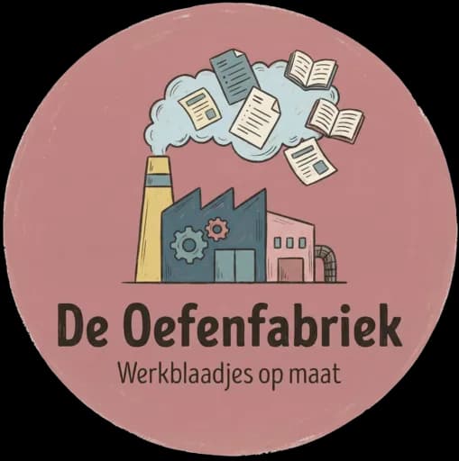 Logo van De Oefenfabriek, werkblaadjes op maat